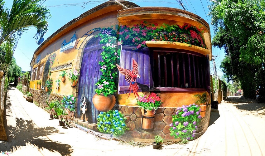 Village mural de Canh Duong